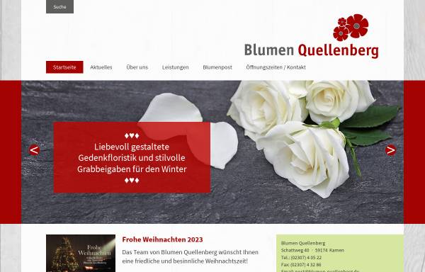 Vorschau von www.blumen-quellenberg.de, Blumen Quellenberg