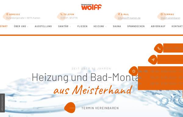 Vorschau von www.wolff-kamen.de, Wolff Fachmarkt GmbH