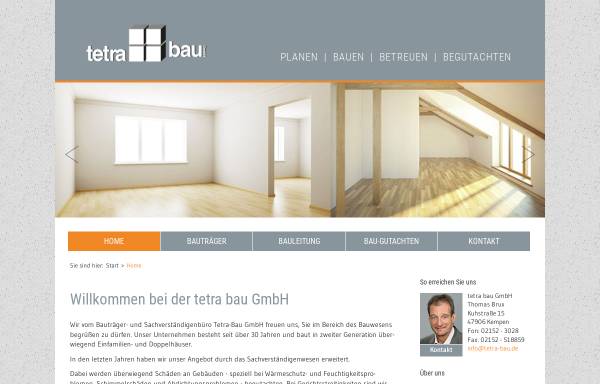 Vorschau von www.tetra-bau.de, Tetra Bau GmbH