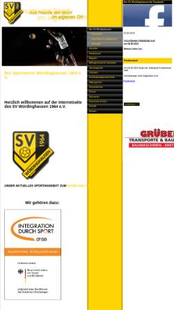 Vorschau der mobilen Webseite www.svwuerdinghausen.de, Sportverein Würdinghausen e.V.