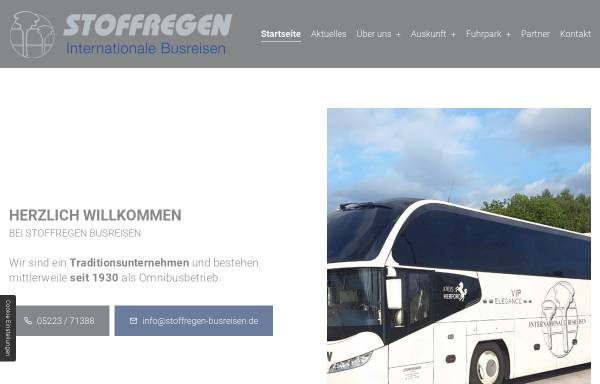 Vorschau von www.stoffregen-busreisen.de, Stoffregen Busreisen