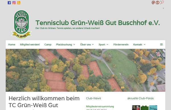 Vorschau von www.gut-buschhof.de, Tennisclub Grün-Weiß Gut Buschhof e.V.