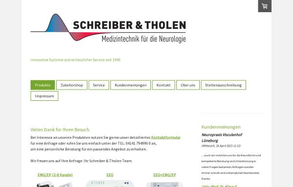 Vorschau von www.schreiber-tholen.de, Schreiber & Tholen Medizintechnik GmbH