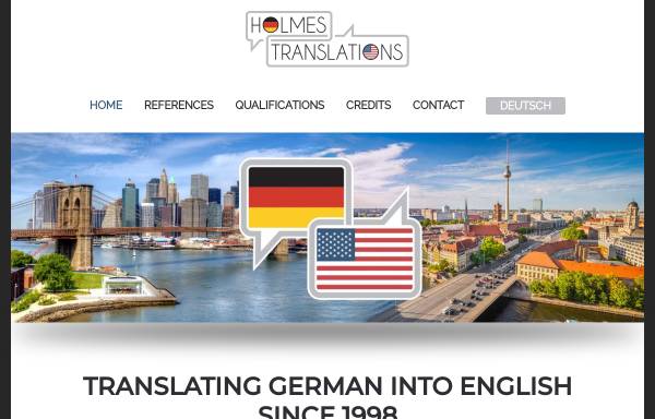 Vorschau von www.holmes-translations.com, Holmes Translations