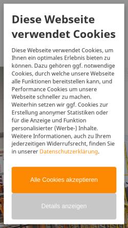 Vorschau der mobilen Webseite www.glas-kannen.de, Glas Kannen GmbH
