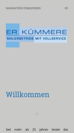 Vorschau der mobilen Webseite www.derkuemmerer.de, Der Kümmerer
