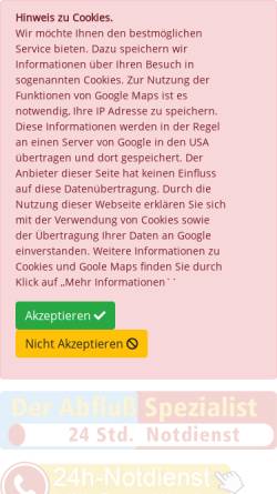 Vorschau der mobilen Webseite www.abfluss-keip.de, Der Abfluß Spezialist