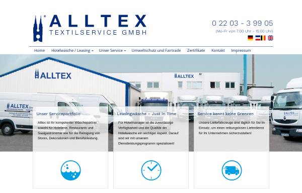 Vorschau von www.waescherei-reinigung-alltex.de, Alltex Textilservice GmbH