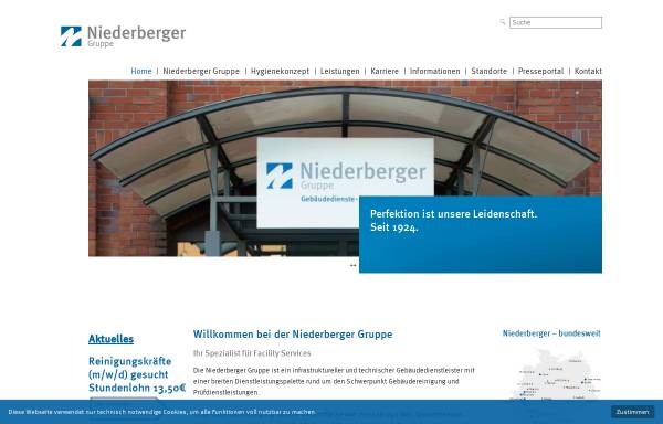 Vorschau von www.niederberger-gruppe.de, Niederberger Gruppe Verwaltungs-GmbH
