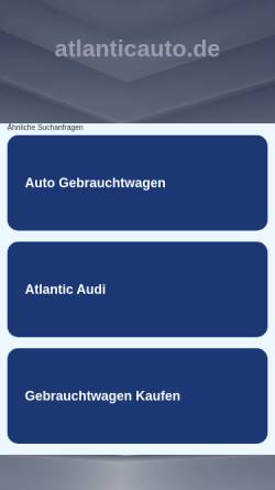 Vorschau der mobilen Webseite www.atlanticauto.de, Atlantic Auto