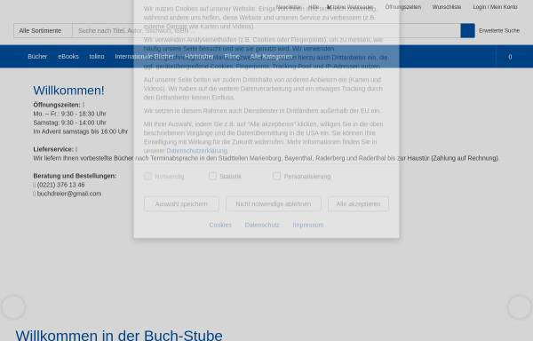 Vorschau von www.buchdreier.de, Buch- und Presse-Stube Köln