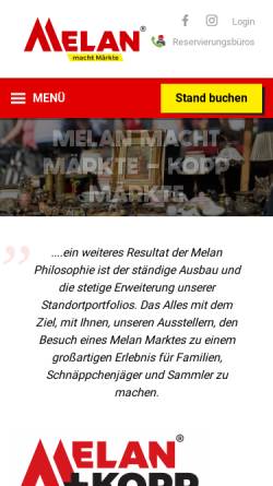 Vorschau der mobilen Webseite www.kopp-maerkte.de, KOPP-Märkte