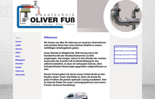 Vorschau von www.haustechnik-fuss.de, Haustechnik Oliver Fuß