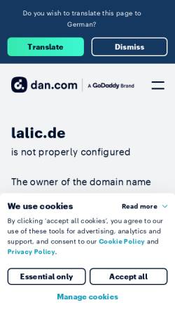 Vorschau der mobilen Webseite www.lalic.de, LaLic
