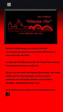 Vorschau der mobilen Webseite www.de-koelsche-toen.de, De Kölsche Tön