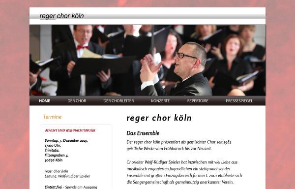 Vorschau von www.reger-chor-koeln.org, Reger Chor