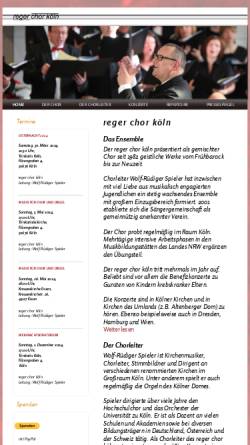 Vorschau der mobilen Webseite www.reger-chor-koeln.org, Reger Chor