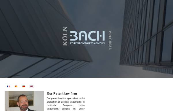 Vorschau von www.bach-patentanwalt.de, Bach, Patentanwalt Dipl.-Phys. Alexander M.
