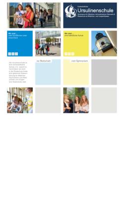 Vorschau der mobilen Webseite www.ursulinenschule-koeln.de, Erzbischöfliche Ursulinenschule