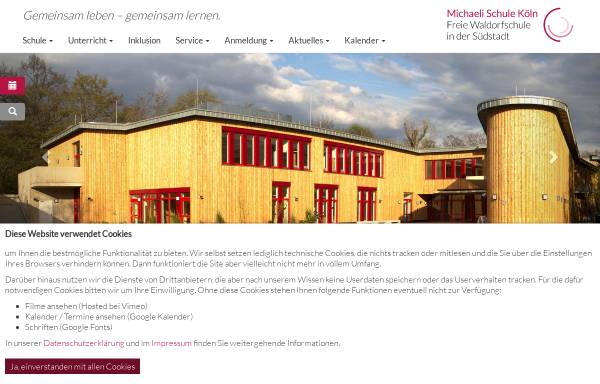 Vorschau von www.michaeli-schule-koeln.de, Michaeli Schule Köln - Freie Waldorfschule