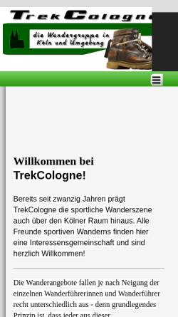 Vorschau der mobilen Webseite www.trekcologne.de, TrekCologne