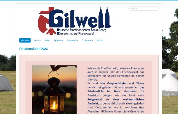 Vorschau von www.stamm-gilwell.de, Deutsche Pfadfinderschaft St. Georg (DPSG), Stamm Gilwell