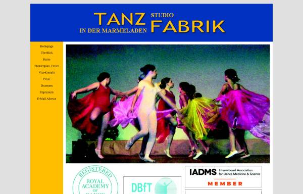 Vorschau von www.tanz-marmeladenfabrik.de, Tanzstudio in der Marmeladenfabrik