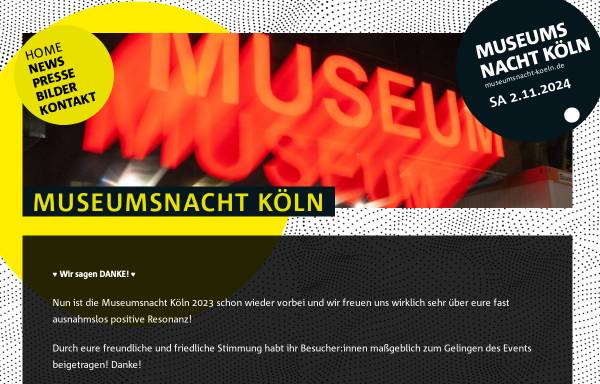 Vorschau von www.museumsnacht-koeln.de, Lange Museumsnacht