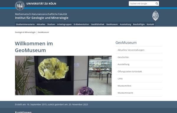 Geomuseum der Universität zu Köln