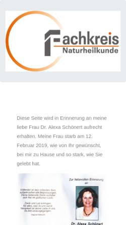 Vorschau der mobilen Webseite dshealthcon.de, Dr. Schönert Health Consulting