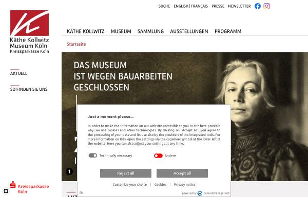 Vorschau von www.kollwitz.de, Käthe Kollwitz Museum