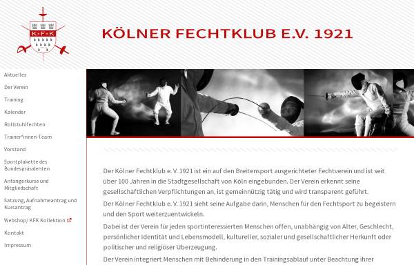 Vorschau von koelner-fechtklub.de, Kölner Fechtklub 1921 e.V.