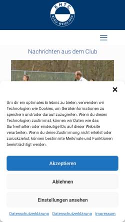 Vorschau der mobilen Webseite blau-weiss-koeln.de, KHTC Blau Weiß