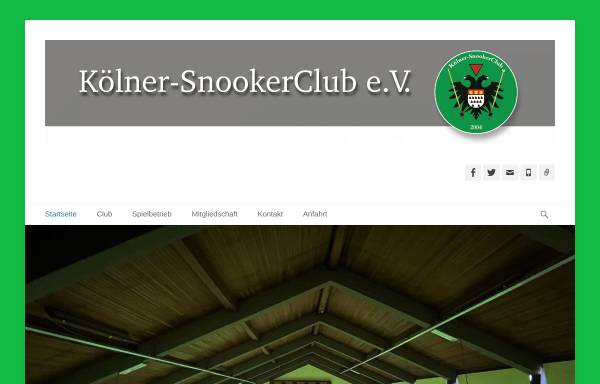 Vorschau von www.koelner-snookerclub.de, Kölner-SnookerClub e.V.