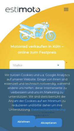 Vorschau der mobilen Webseite www.koelnmotorsport.de, FH Köln Motorsport e.V.