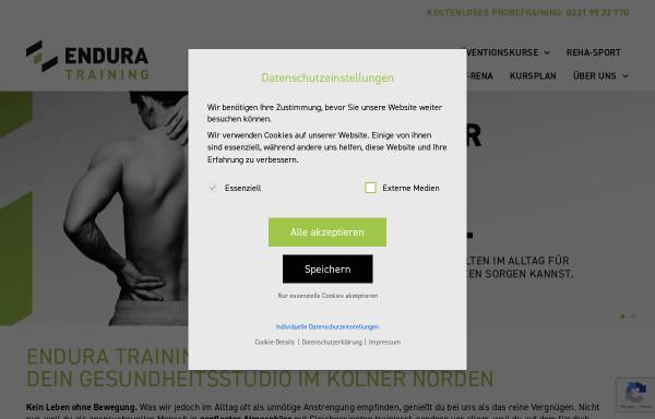 Vorschau von www.endura-training.de, Endura Training