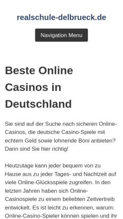Vorschau der mobilen Webseite realschule-delbrueck.de, Johann-Sporck-Schule - Städtische Realschule Delbrück