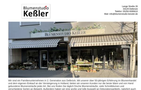 Vorschau von www.blumenstudio-kessler.de, Blumenstudio Keßler