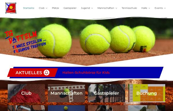 Vorschau von tgda.de, Tennis Gemeinschaft Datteln e.V.