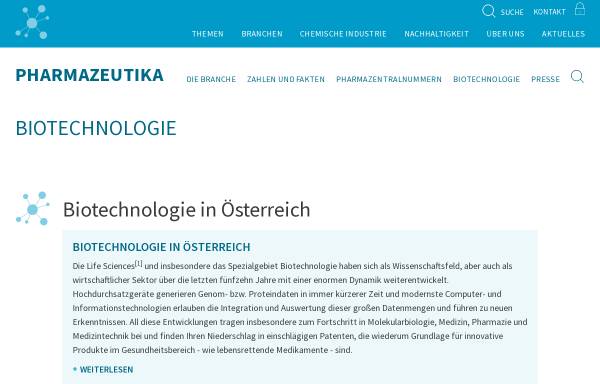 Vorschau von www.biotechindustry.at, Austrian Biotech Industry (ABI)