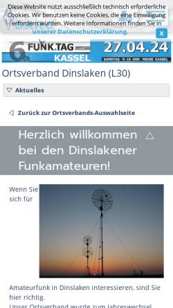 Vorschau der mobilen Webseite www.darc.de, Amateurfunk Dinslaken