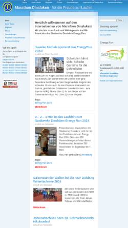 Vorschau der mobilen Webseite www.marathon-dinslaken.de, Marathon Dinslaken