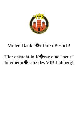 Vorschau der mobilen Webseite www.vfb-lohberg.de, VfB Lohberg