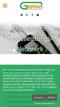 Vorschau der mobilen Webseite www.gerwi-online.de, GERWI