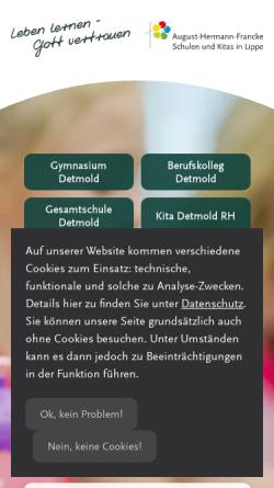 Vorschau der mobilen Webseite www.csv-lippe.de, August-Hermann-Francke-Schule