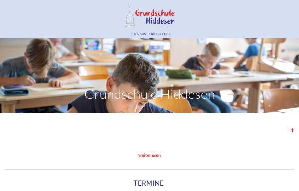 Vorschau von www.grundschule-hiddesen.de, Grundschule Hiddesen - Detmold