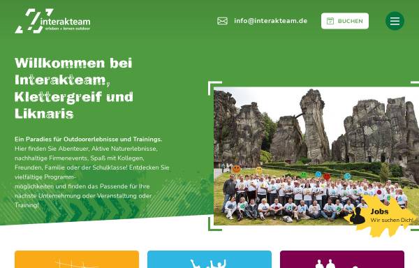 Vorschau von www.interakteam.de, Interakteam GmbH - Teuto Kletterpark und Seilgarten Detmold
