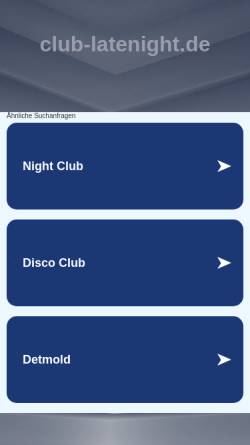 Vorschau der mobilen Webseite www.club-latenight.de, Late Night