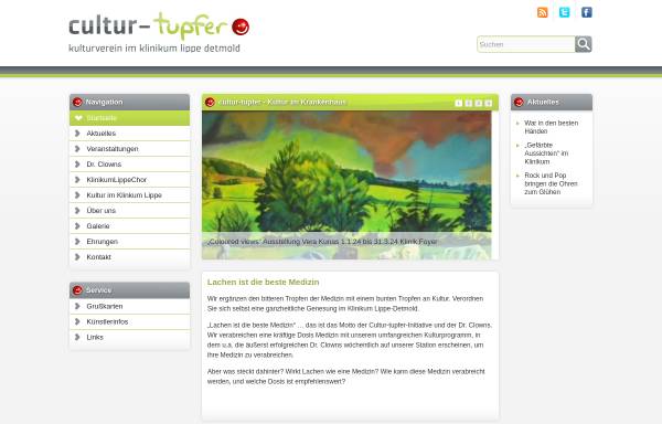 Vorschau von www.cultur-tupfer.de, Cultur-Tupfer