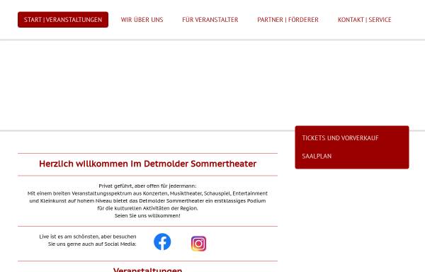 Vorschau von www.detmolder-sommertheater.de, Detmolder Sommertheater e.V.